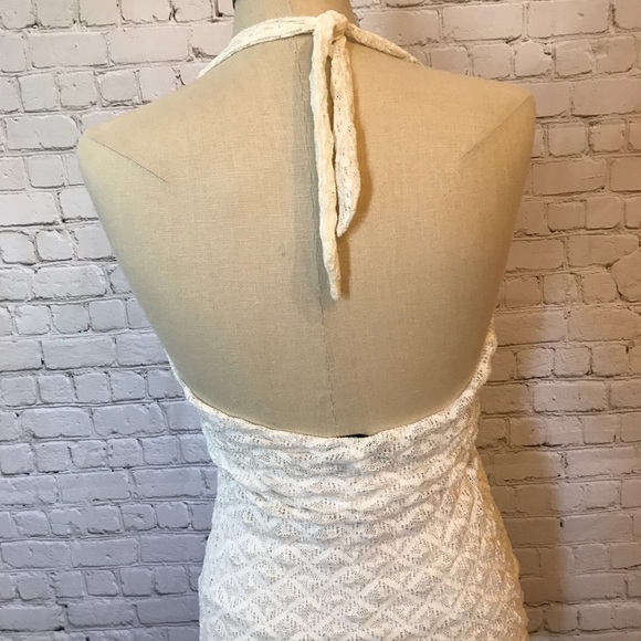 Off White Lace Ruffle Top - Picture 2 of 3